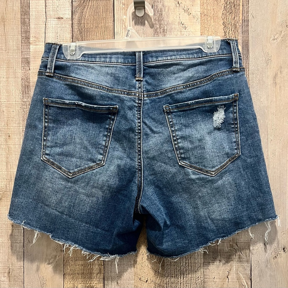 Mudd High-Rise Denim Shorts Size 9 Juniors - Picture 3 of 5
